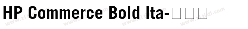 HP Commerce Bold Ita字体转换